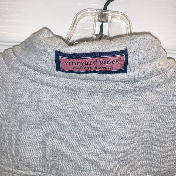 VINEYARD VINES BOYS size 16 gray shep 1/2 zip pullover sweatshirt - MINT!! - Picture 7 of 12